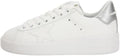 Work Sneakers Men Casual Low Rubber Trainers Leather Flat Outdoor Walking Sport Shoes New - Sliver