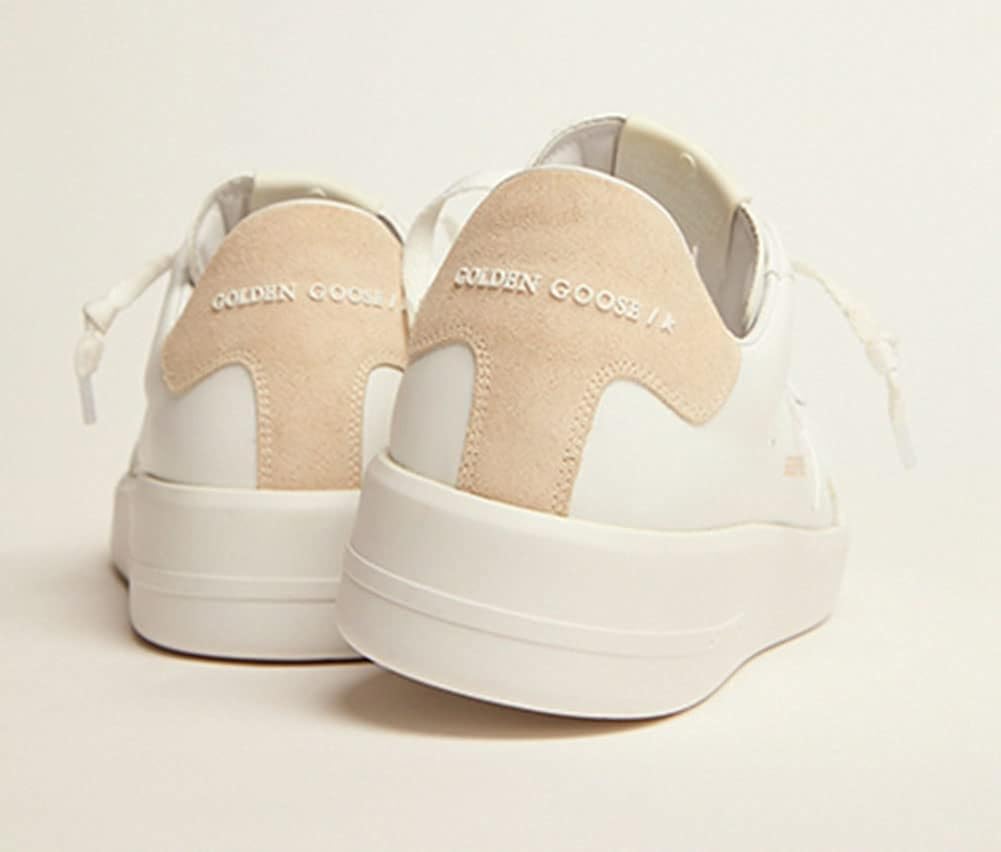 Mens Shoes Sneakers White Non-Slip Trainers Casual Comfortable Lace-up Sport Shoes