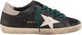 Hiking Sneakers Men Classic Lace-up Trainers Leather Flat Low Outdoor Sport Shoes - Black