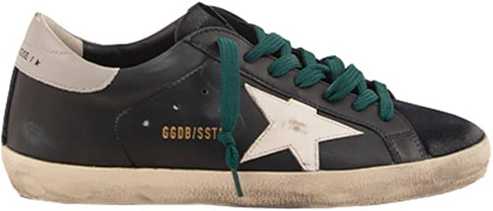Hiking Sneakers Men Classic Lace-up Trainers Leather Flat Low Outdoor Sport Shoes - Black