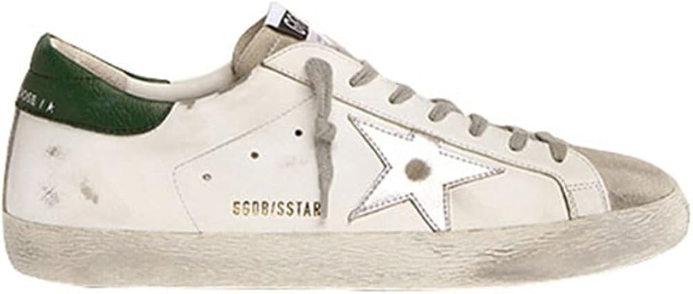 Hiking Sneakers Women Classic Lace-up Trainers Leather Flat Low Outdoor Sport Shoes - White