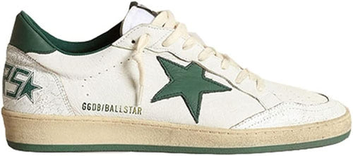 Casual Sneakers for Men Classic Retro Sport Shoes Leather Breathable Hard-Wearing Rubber Trainers - Green