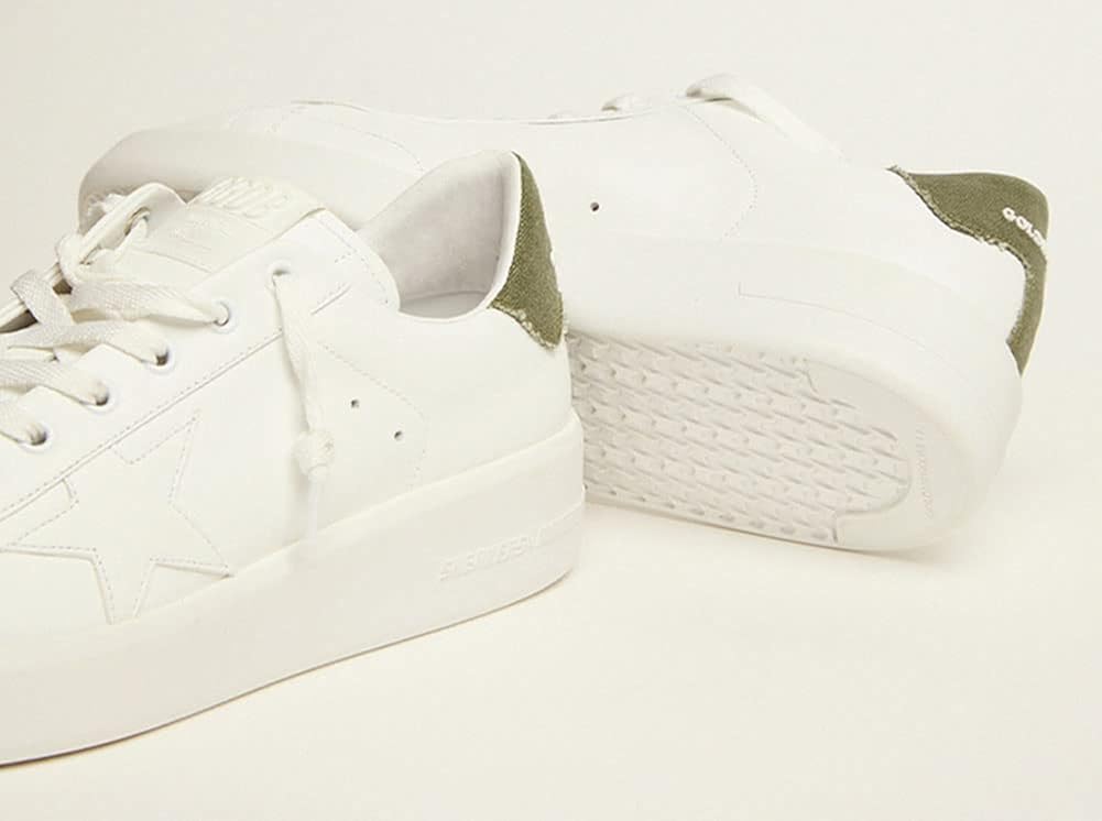Womens Shoes Sneakers White Non-Slip Trainers Casual Comfortable Lace-up Sport Shoes