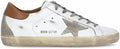 Women's Trainers Sneakers Non-Slip Leather Lace Up Casual Shoes Slide - Brown