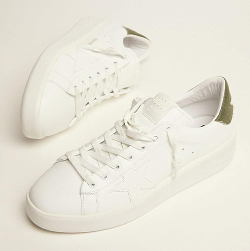 Mens Shoes Sneakers White Non-Slip Trainers Casual Comfortable Lace-up Sport Shoes