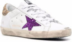 White Leather Sneakers for Men Retro Lace-up Sport Shoes Casual Lightweight Flat Trainers