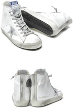 Men's Fashion Sneakers High Top Super Star Lace Up Casual Walking Shoes