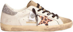Womens Running Sneakers Casual Breathable Low-top Trainers Leather Camping Flat Sport Shoes - Leopard