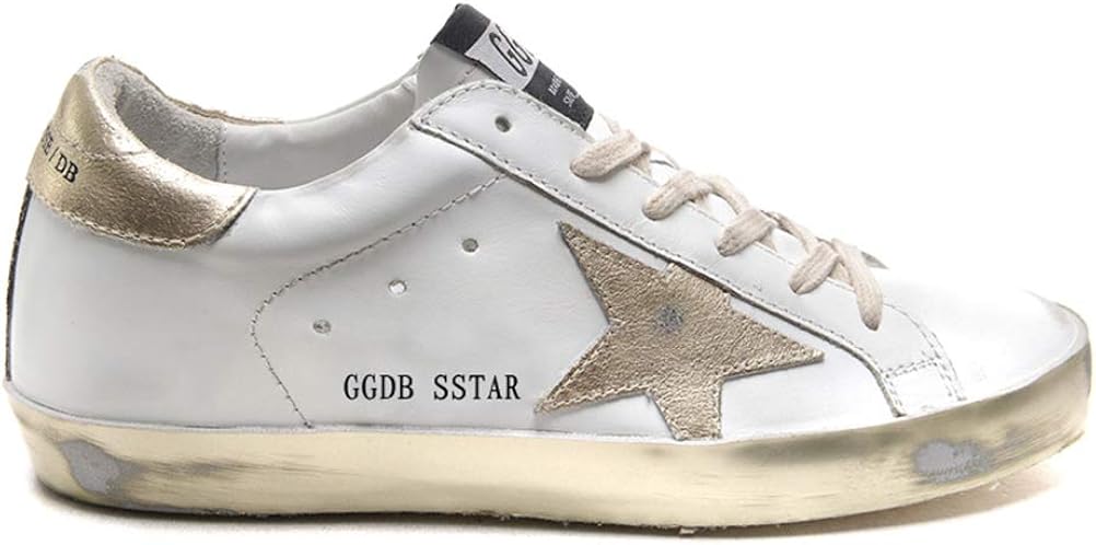Women's Casual Sneakers Super Star Francy Sports Shoes Golden Shoes - Letter