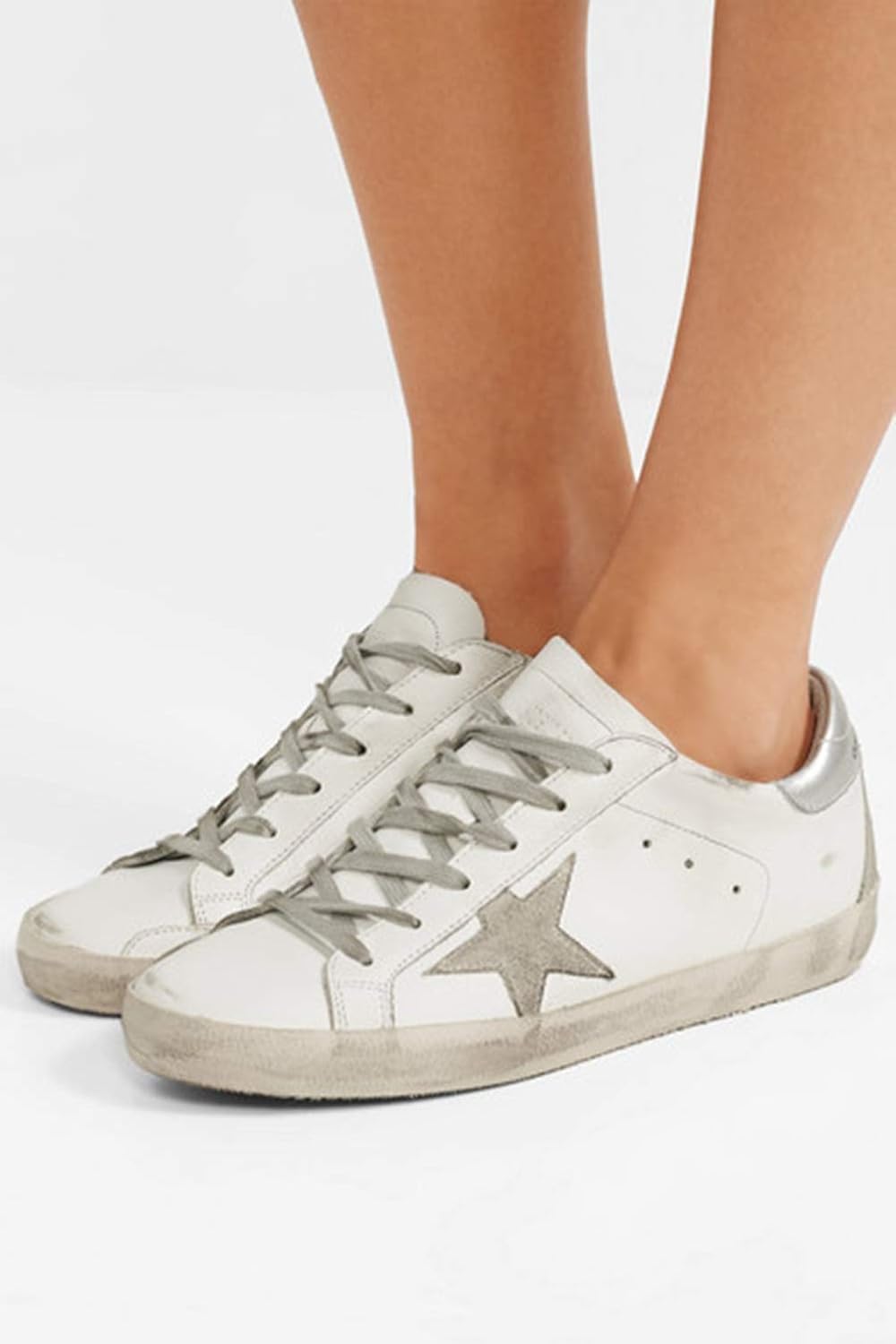 Casual Leather Sneakers Super Star Womens Sport Shoes Slide
