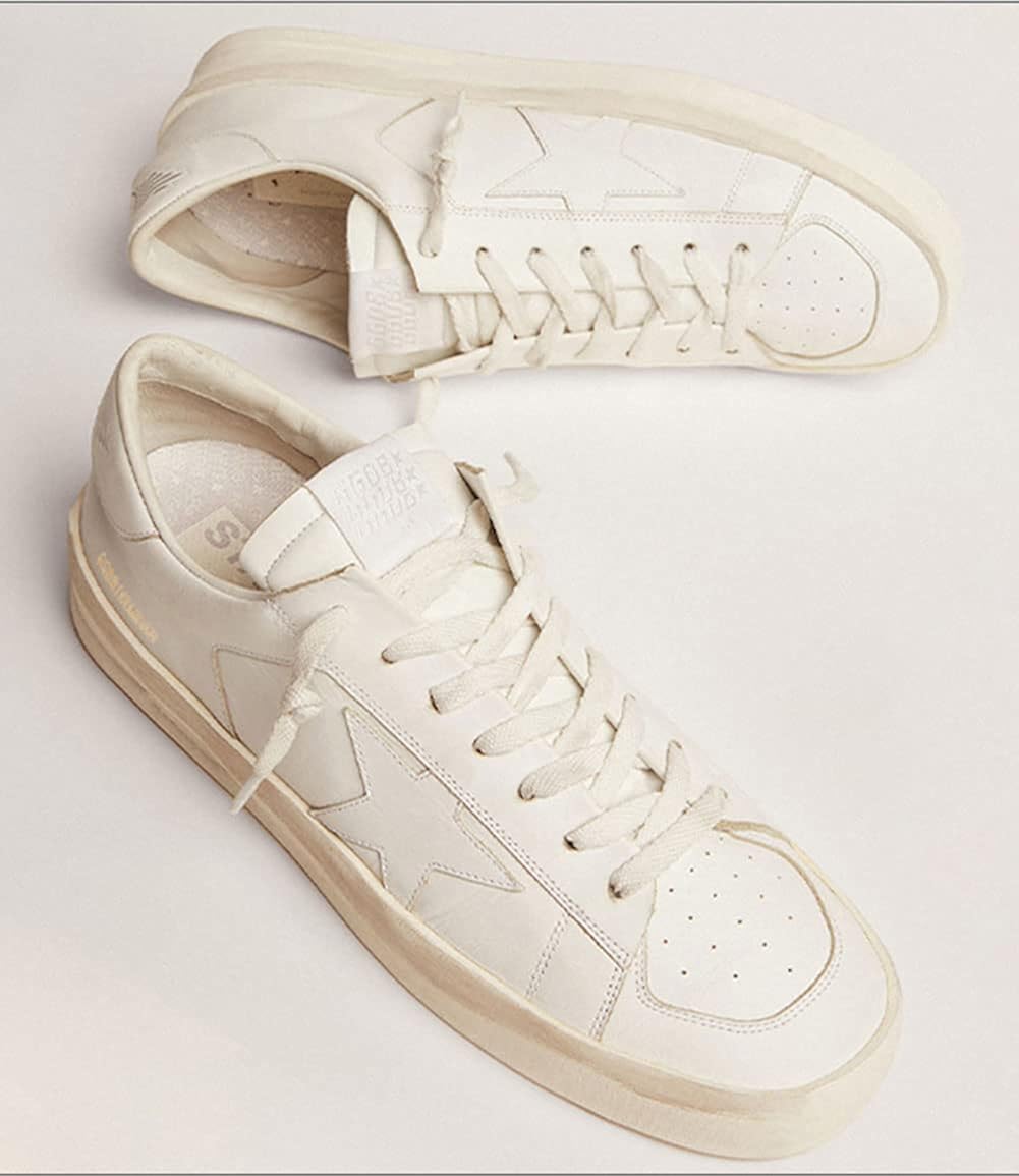 Retro Womens Walking Sneakers Comfortable Minimalist Low Trainers Casual Breathable Leather Sport Shoes