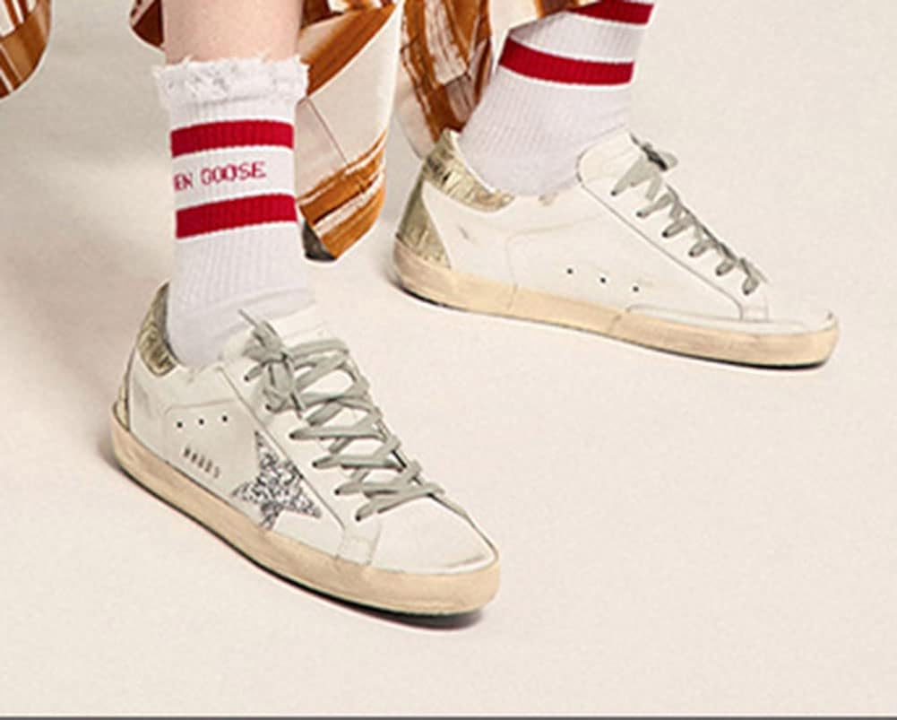 Casual Sneakers for Men Leather Outdoor Trainers Comfortable Hard-Wearing Low Sport Shoes