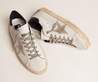 Sneakers for Women Trendy Retro Leather Soft Trainers Breathable Hard-Wearing Rubber Sport Shoes