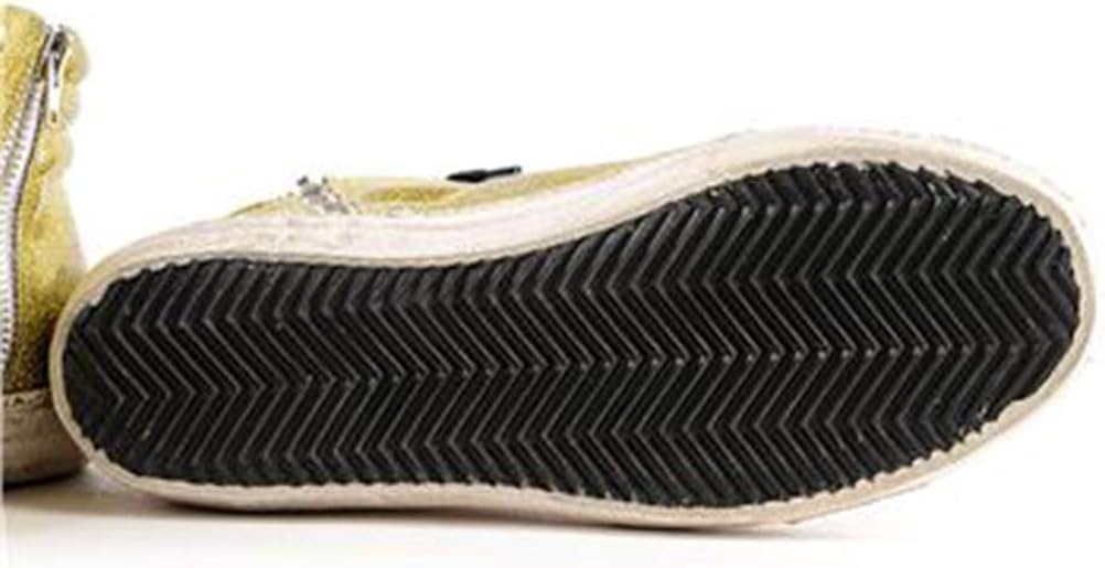 Men's France Leather Trainers Sneakers Cacual Shoes High Top Slide