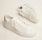 Mens Shoes Sneakers White Non-Slip Trainers Casual Comfortable Lace-up Sport Shoes