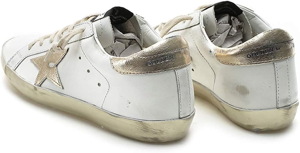Men's Sneakers Leather Super Star Francy Sports Shoes Golden Shoes