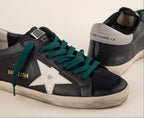 Hiking Sneakers Men Classic Lace-up Trainers Leather Flat Low Outdoor Sport Shoes