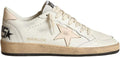 White Leather Sneakers for Men Walking Sport Shoes Hard-Wearing Outdoor Flat Trainers - White