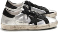 Women's Casual Sports Sneakers Non-Slip Retro Super Star Leather Shoes - Black Star