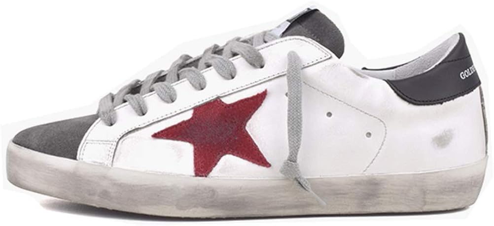 Womens Fashion Trainers Sneakers Low Top Lace Up Walking Shoes - Wine Red