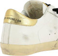 Sneakers for Boys Retro Lace-up Rubber Sport Shoes Casual Hard-Wearing Flat Trainers - Gold