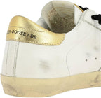 Sneakers for Girls Retro Lace-up Rubber Sport Shoes Casual Hard-Wearing Flat Trainers - Gold