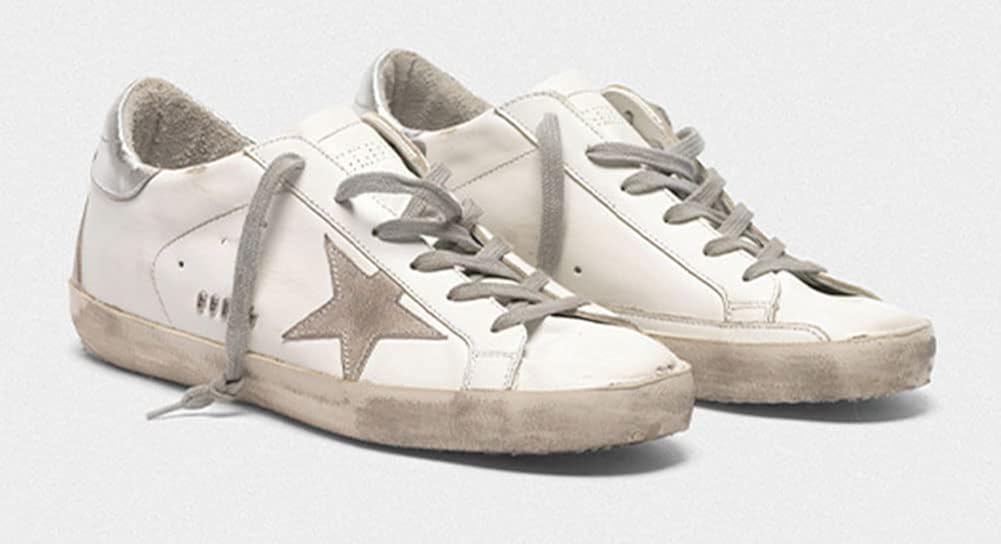 Men's Sneakers Retro Breathable Lightweight Non-Slip Sport Shoes Leather Flat Walking Trainers