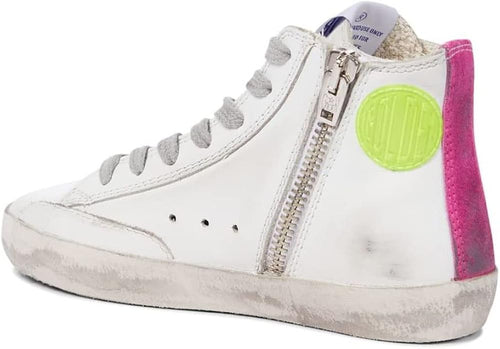 Fashion Cool Flat Trainers High Top Sneakers for Men Comfortable Outdoor Sport Shoes New - White