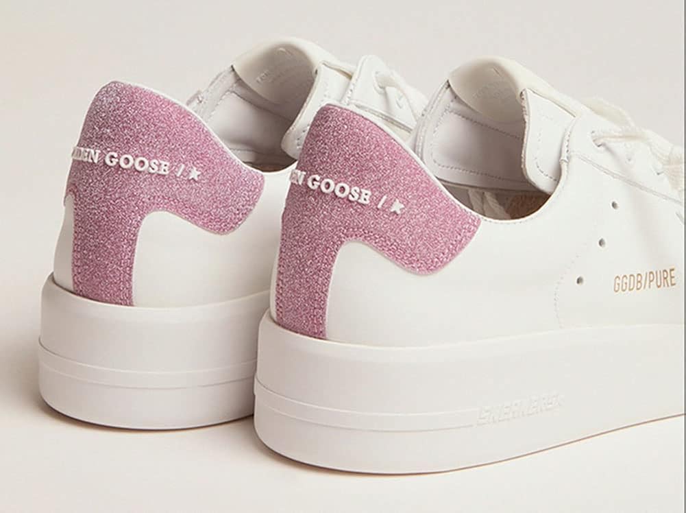 Sneakers for Men Minimalist Leather Trainers Comfortable Hard-Wearing Outdoor Low-top Sport Shoes