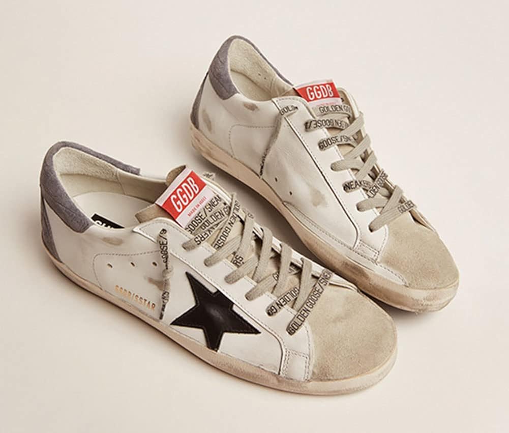 Casual Sneakers for Women Leather Outdoor Trainers Comfortable Hard-Wearing Low Sport Shoes