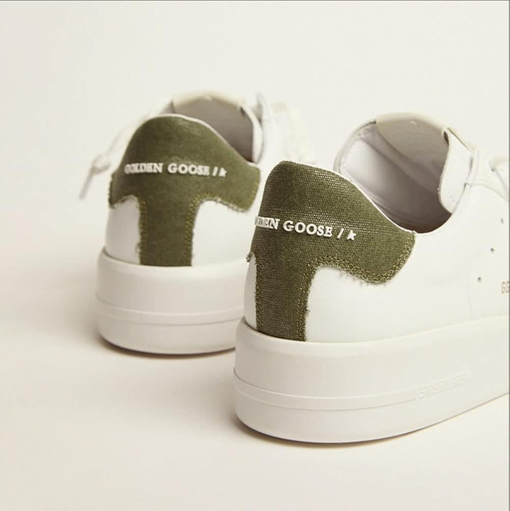 Mens Shoes Sneakers White Non-Slip Trainers Casual Comfortable Lace-up Sport Shoes