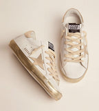 Sneakers for Women Leather Walking Lace-up Flat Trainers Retro Comfortable Non-Slip Sport Shoes