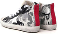 Outdoor Comfortable Flat Sport Shoes Mens High Top Sneakers Fashion Cool Lace-up Trainers - Camouflage