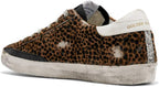 Women's Sports Sneakers Leather Leopard-Print Casual Shoes Slide