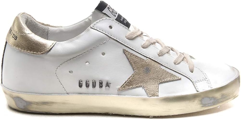 Men's Sneakers Leather Super Star Francy Sports Shoes Golden Shoes - Metal