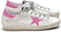 Women's Trainers Sneakers Leather Casual Walking Shoes Super Star Slide - Dark Pink