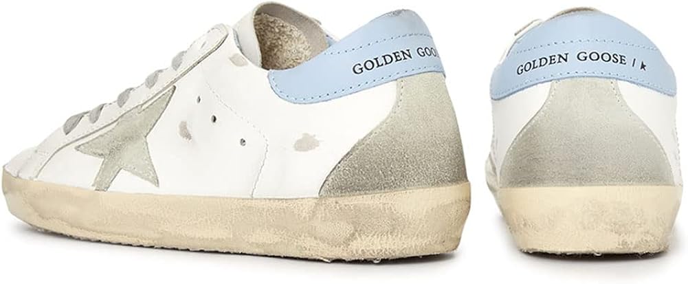 Sneakers for Women Trendy Retro Leather Soft Trainers Breathable Hard-Wearing Rubber Sport Shoes