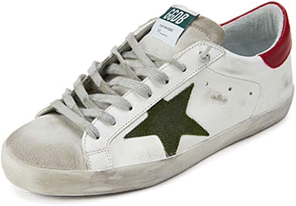 Womens Fashion Sneakers Lace Up Low Top Round Toe Star Casual Walking Flat Shoes