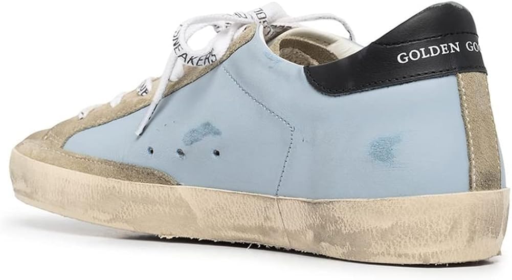 Retro Sneakers for Women Popular Hard-Wearing Trainers Outdoor Walking Flat Sport Shoes - Blue