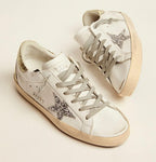 Casual Sneakers for Women Leather Outdoor Trainers Comfortable Hard-Wearing Low Sport Shoes