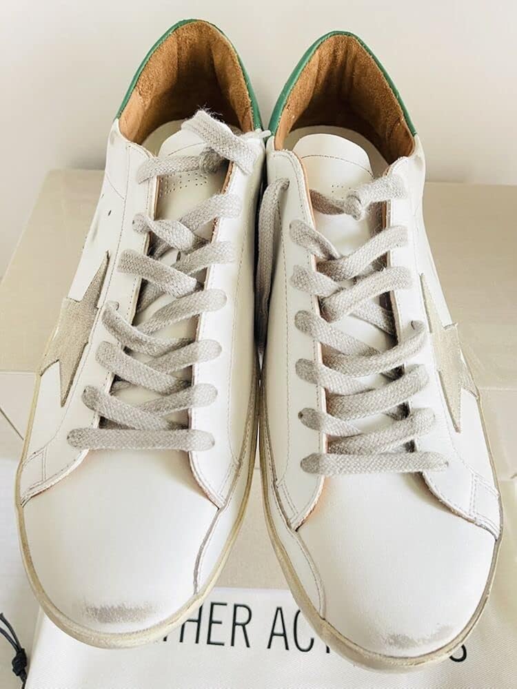Men's Trainers Sneakers Leather Casual Walking Shoes Super Star Slide