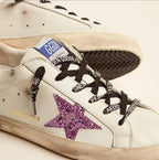 White Leather Sneakers for Men Classic Flat Trainers Retro Comfortable Lace-up Sport Shoes
