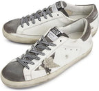 Fashion Sneakers for Women Retro Hard-Wearing Breathable Sport Shoes Casual Lace-up Flat Trainers