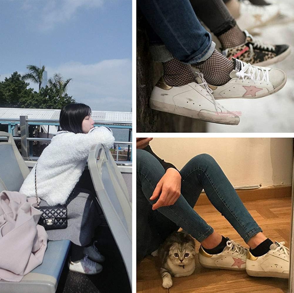 Women's Trainers Sneakers Leather Casual Walking Shoes Super Star Slide