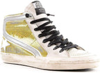 Men's France Leather Trainers Sneakers Cacual Shoes High Top Slide