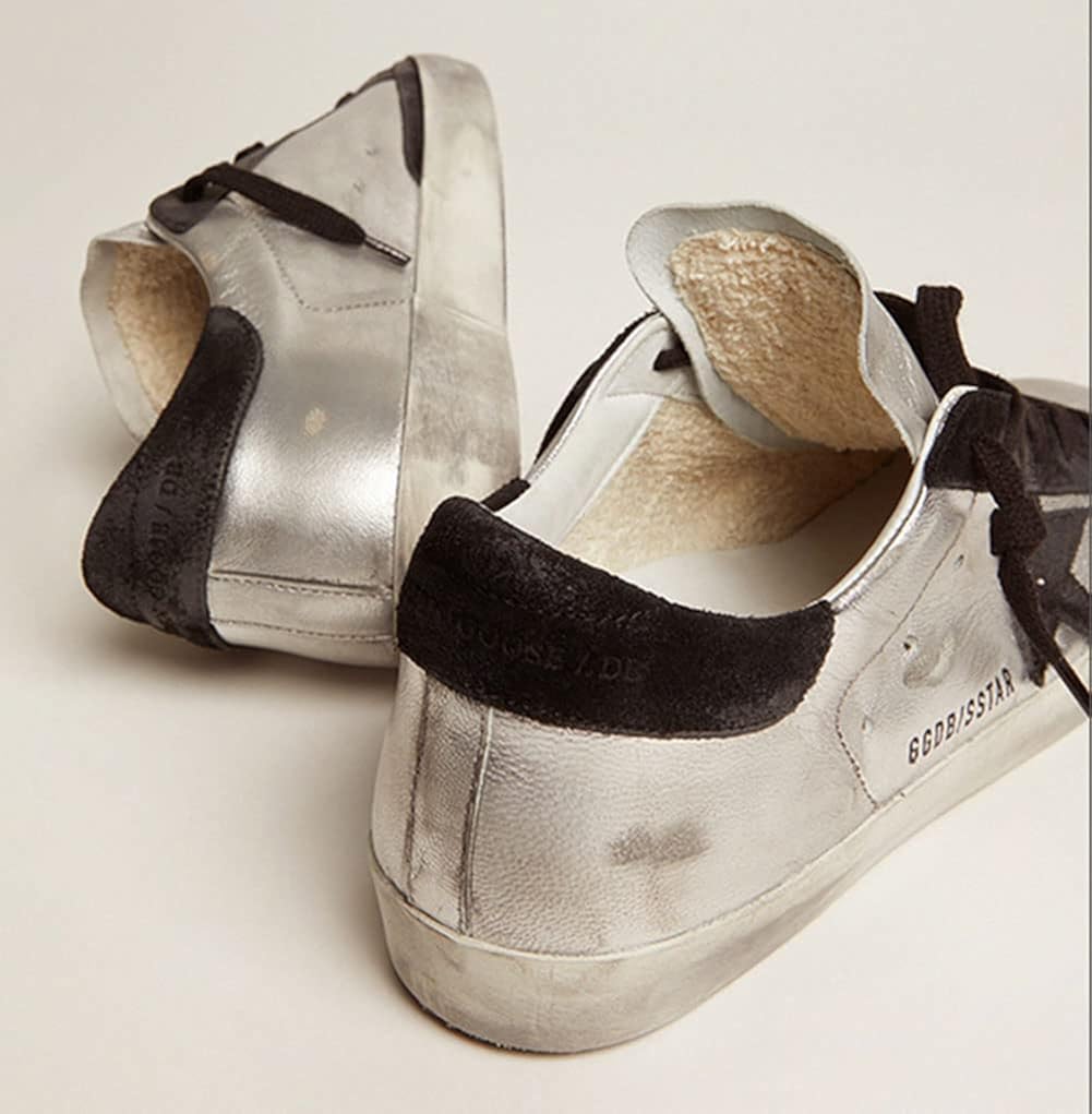 Women's Fashion Sneakers Leather Outdoor Low Flat Trainers Retro Breathable Rubber Sport Shoes