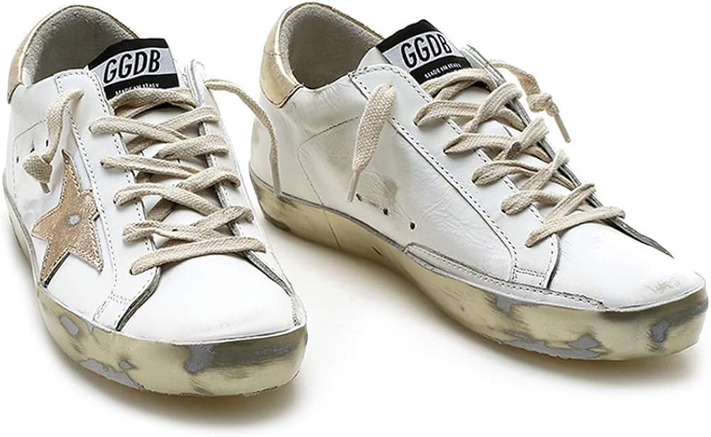 Women's Casual Sneakers Super Star Francy Sports Shoes Golden Shoes
