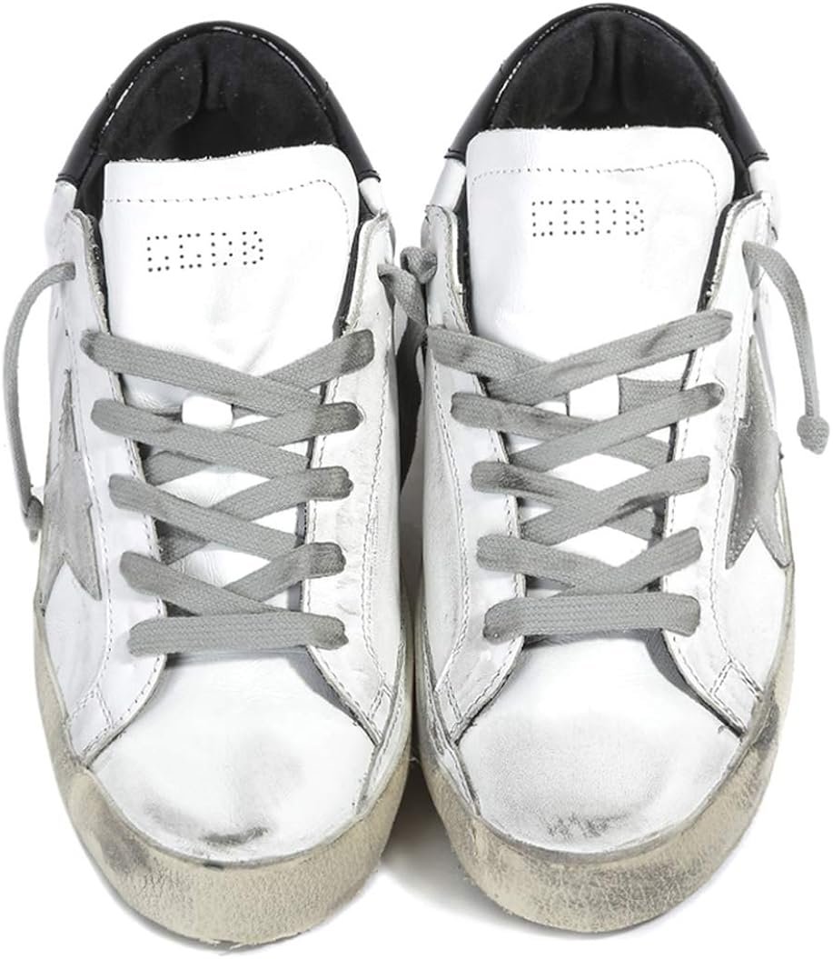 Women's Trainers Sneakers Non-Slip Leather Casual Shoes Low Top Slide