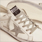 Sneakers for Women Leather Walking Lace-up Flat Trainers Retro Comfortable Non-Slip Sport Shoes