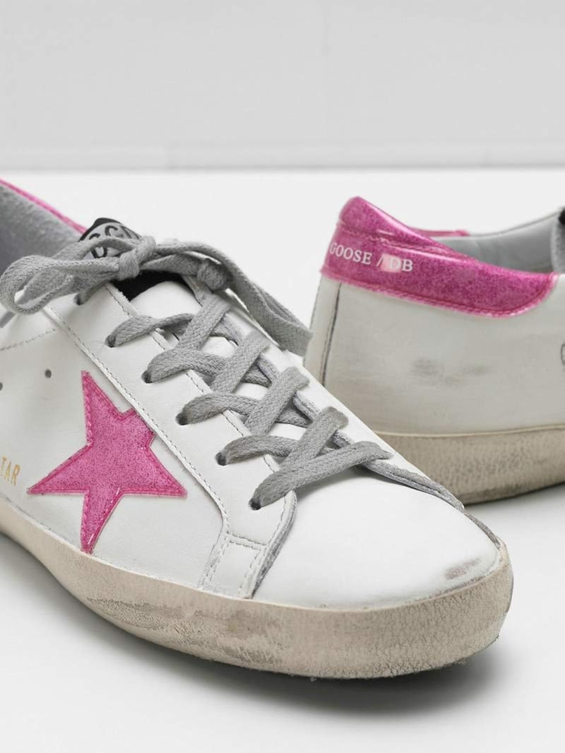 Women's Trainers Sneakers Leather Casual Walking Shoes Super Star Slide